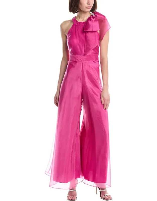 Sleeveless Solid Walk-thru Jumpsuit