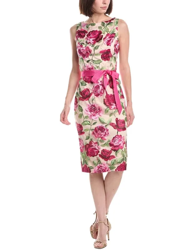 Boat Neck Sheath Dress