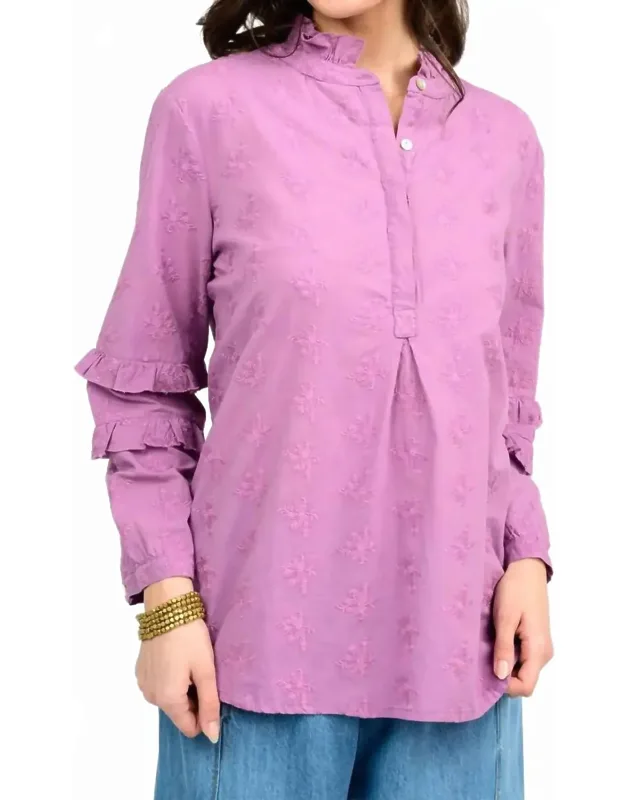 Eyelet Popover Shirt