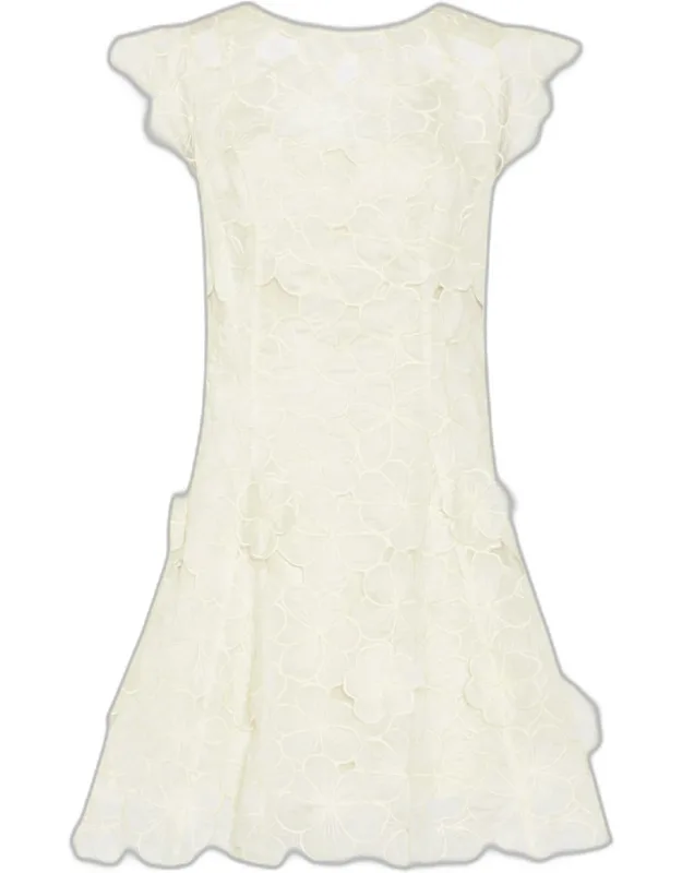 Embroidered Mini Dress