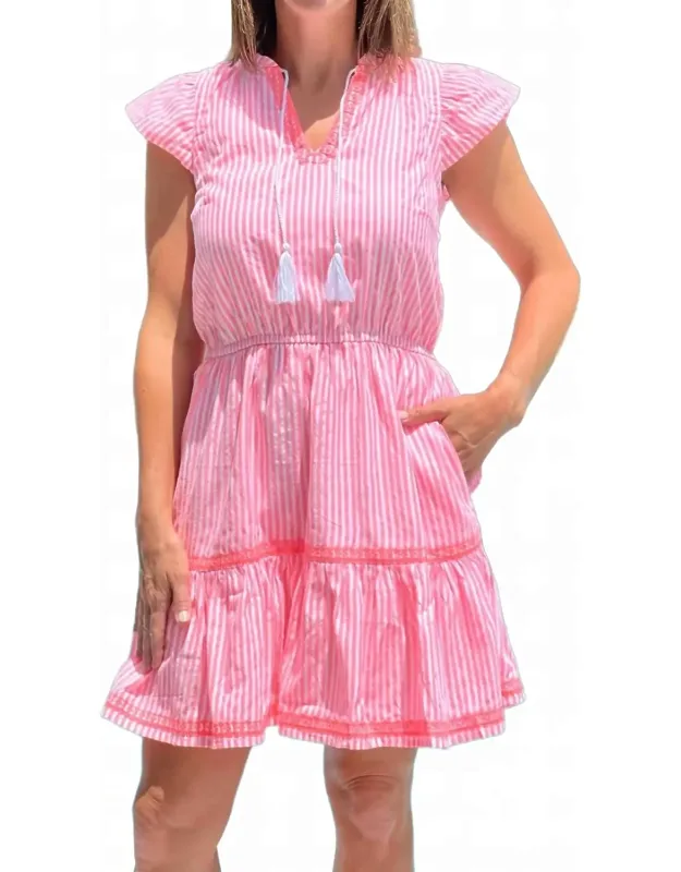 The Layla Flutter Sleeve Dress
