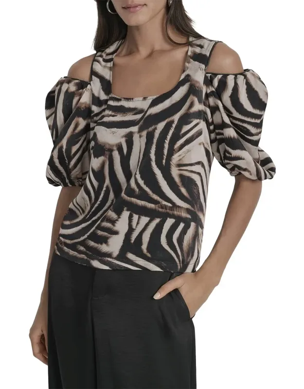 Asymmetrical Short Sleeve Top