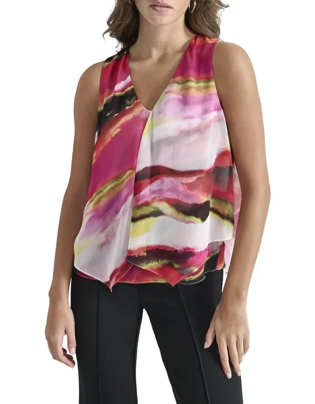 V-neck Sleeveless Top