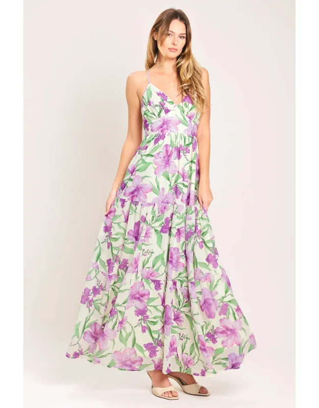 Garden Sweetheart Woven Maxi Dress