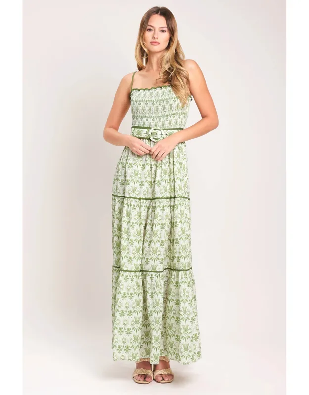 Floral Woven Maxi Dress