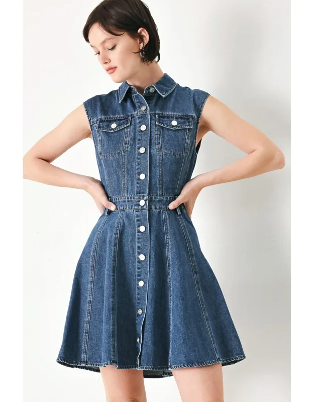 Casual Glam Denim Dress