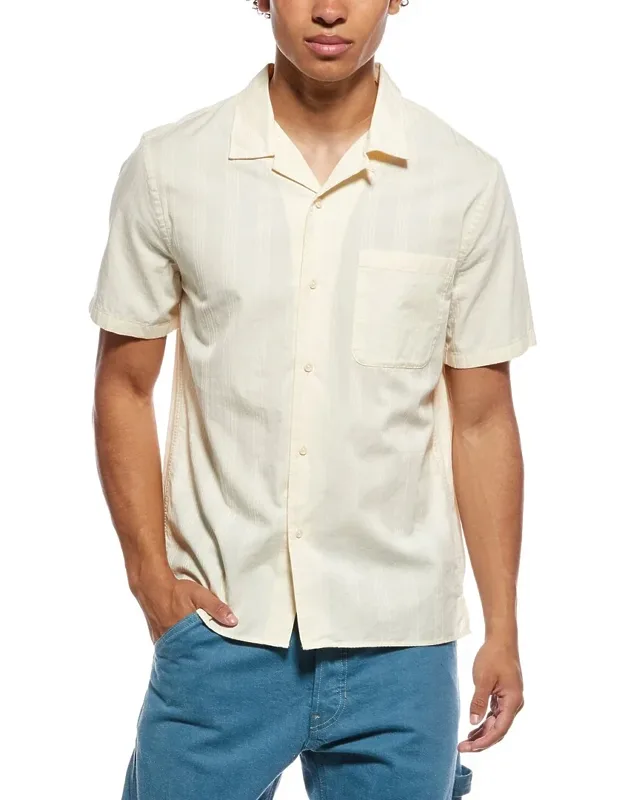 Union Stripe Loop Collar Shirt