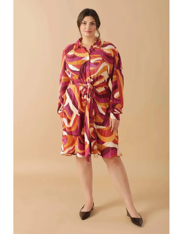Woven Plisse Mini Dress