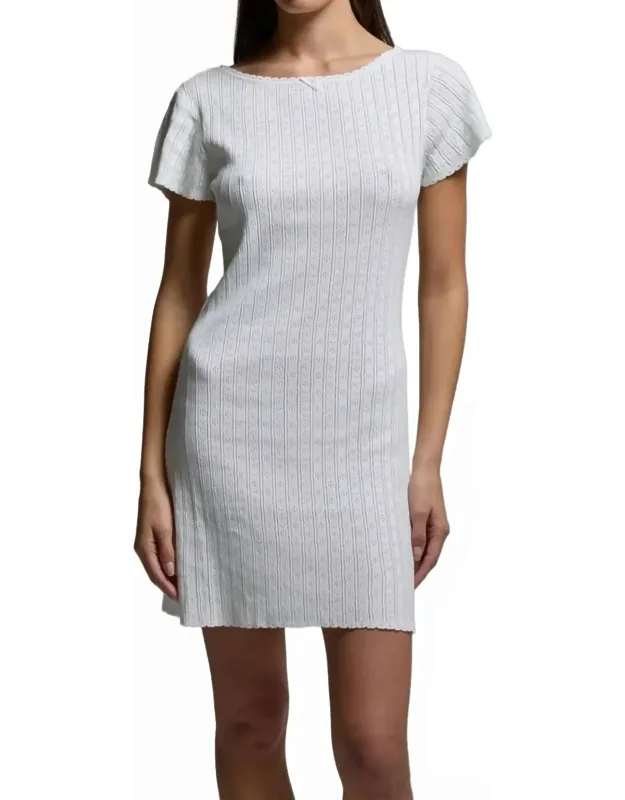 Pointelle Dress