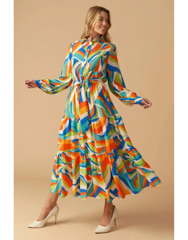 Glam Attitude Woven Midi Dress