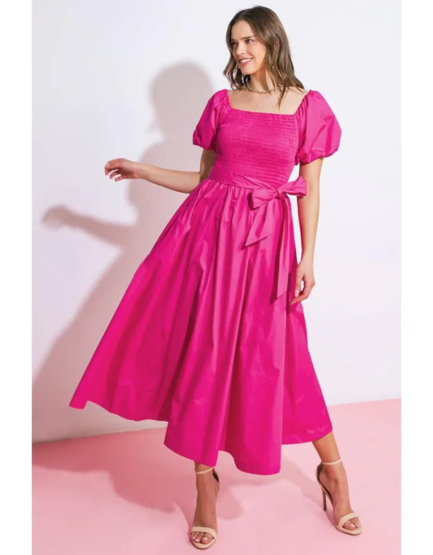A Peaceful Place Woven Midi Dress