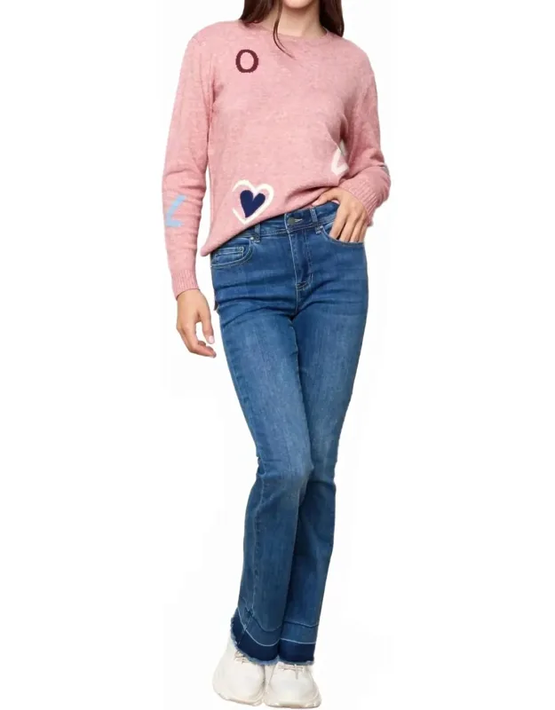 Solid Denim Flare Jeans