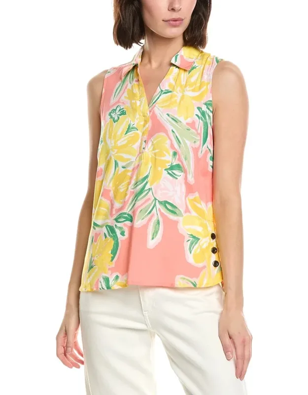 Lydia Printed Collared Shirt