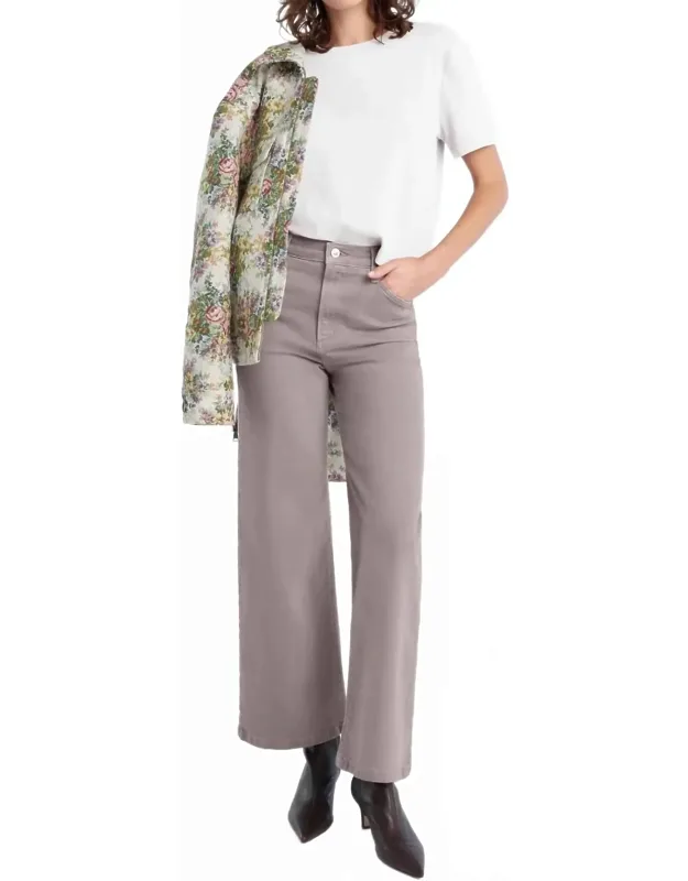 The Mischa Super High Rise Wide Leg Ankle Jeans