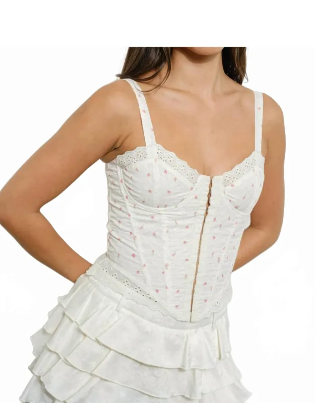 Eyelet Corset Top