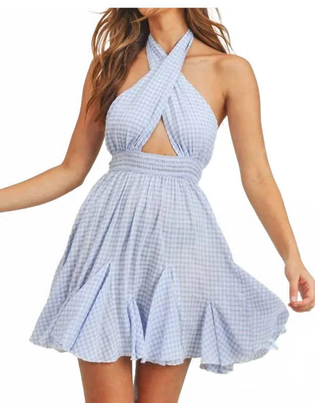 Halter Neck Mini Dress