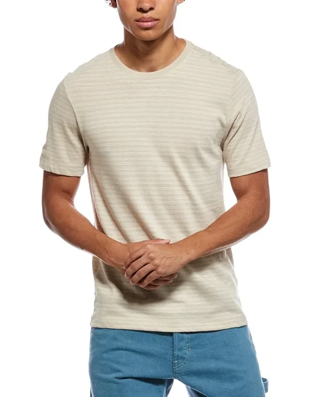 Stripe Loose Knit Crewneck T-shirt