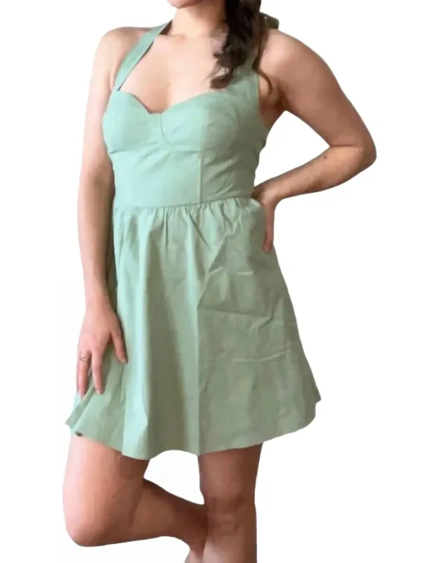 Halter Neck Mini Dress
