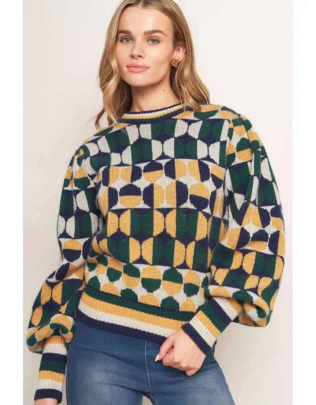 Cheer You On Jacquard Sweater