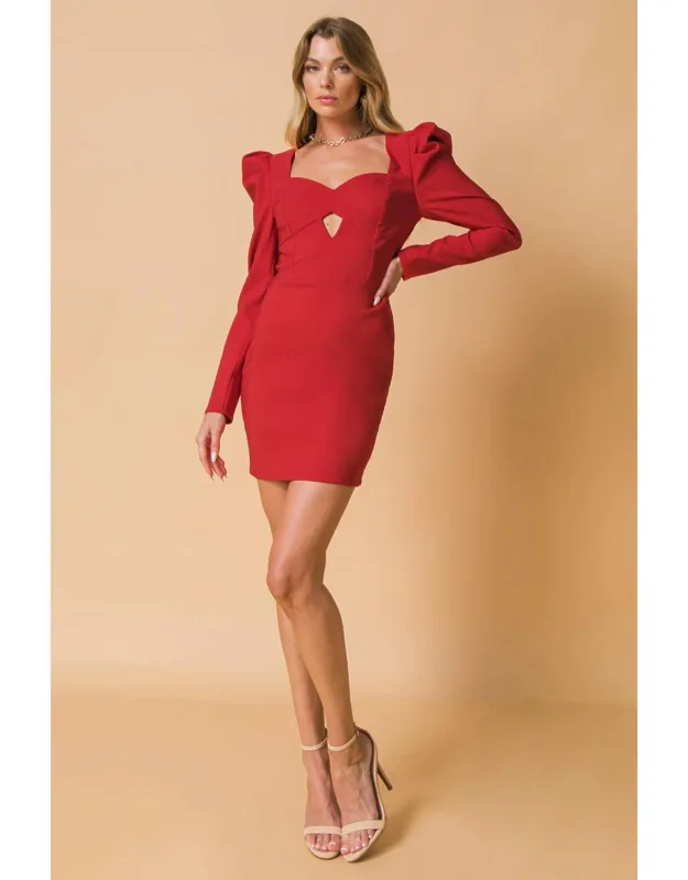 Side Gather Mini Dress
