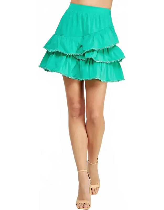 Ruffle Mini Skirt