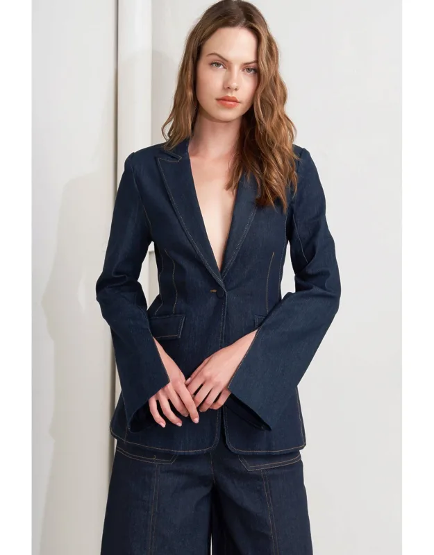 Urban Panel Denim Blazer