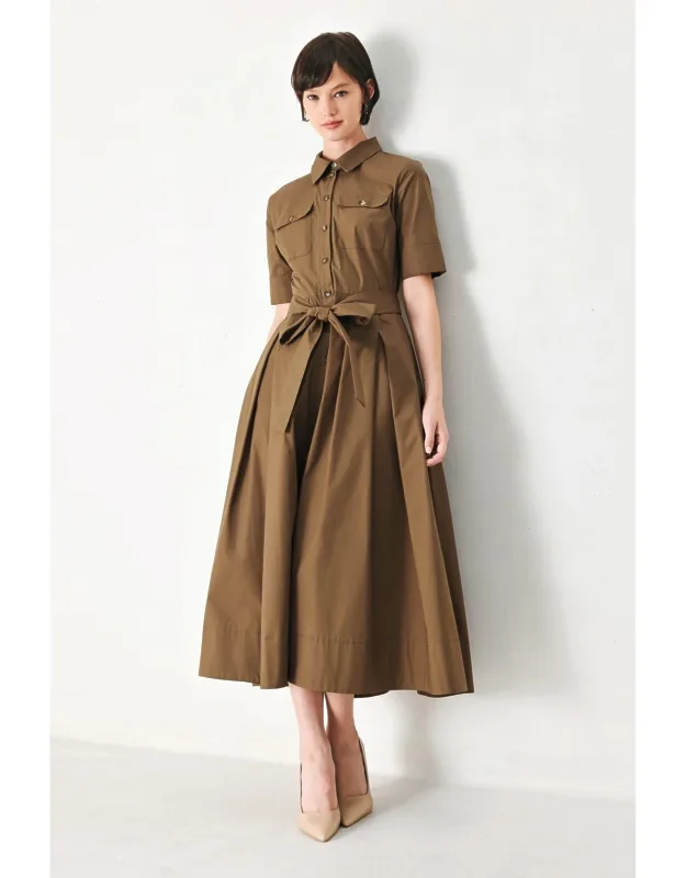 Desert Icon Woven Midi Shirt Dress