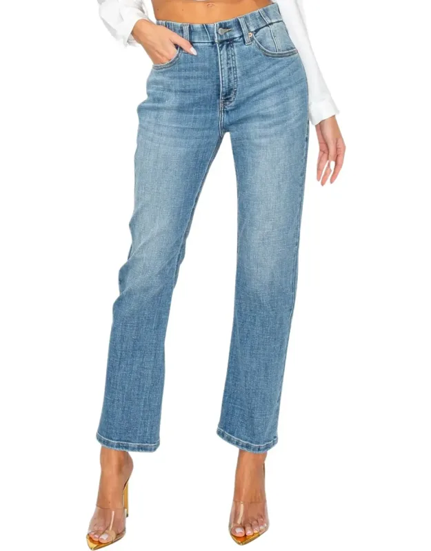 Tummy Control High Rise Straight Jeans