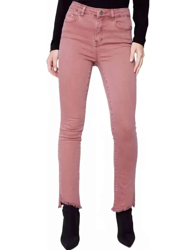 Asymmetrical Hem Bootcut Jeans