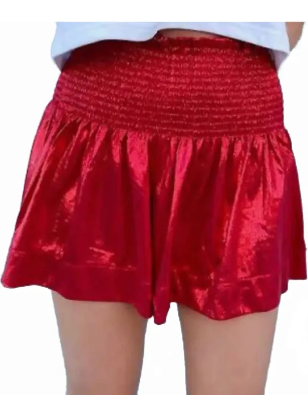 Wavy High Waist Shorts