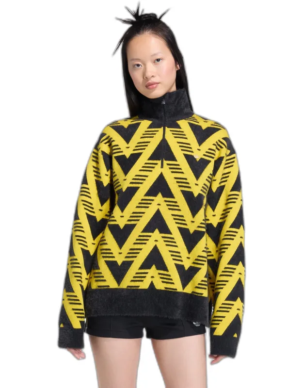 Knitted Half-zip Sweater