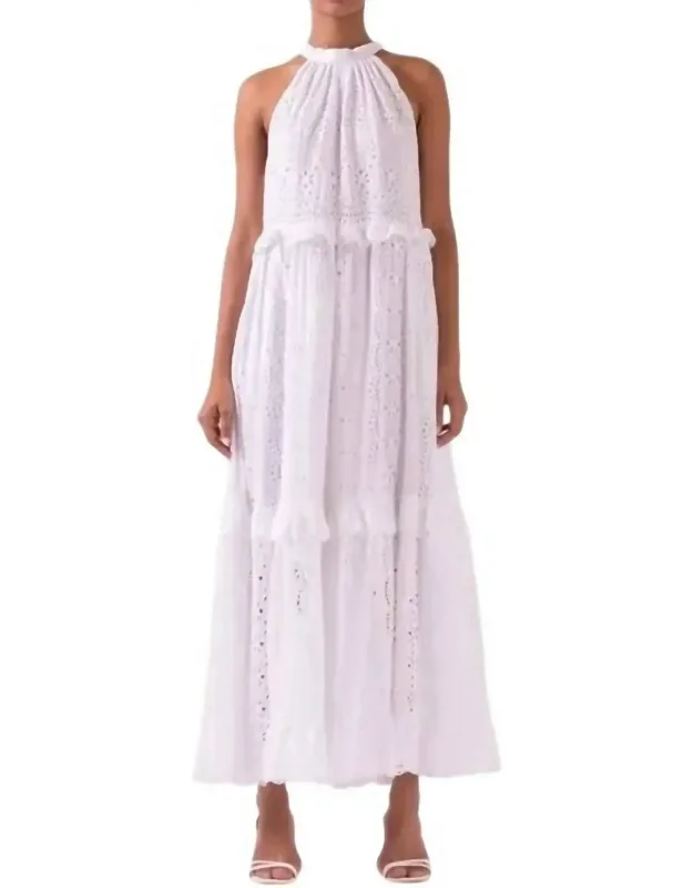Azalea Halter Neck Tiered Dress