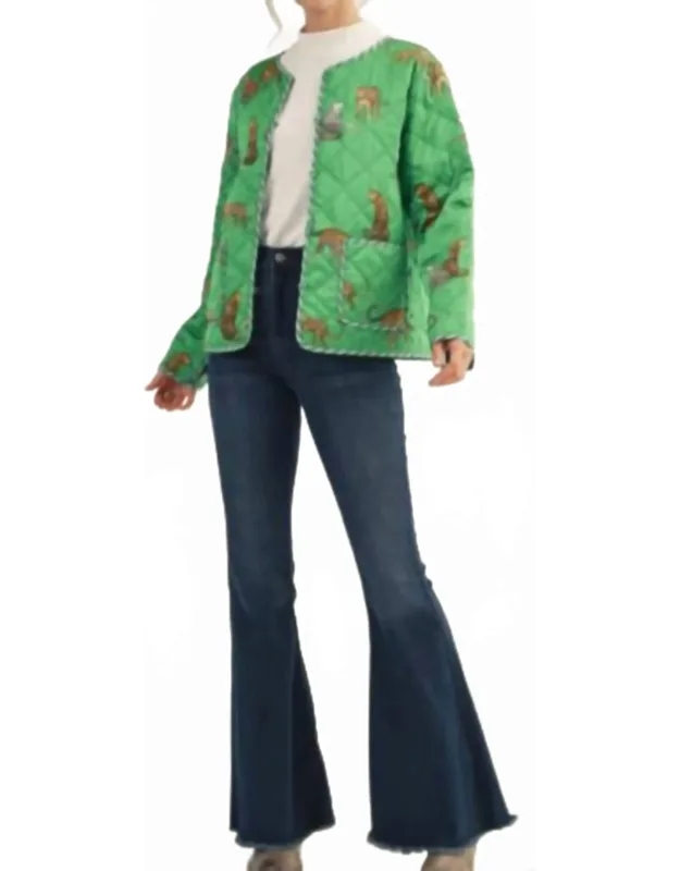 Cheetah Chic Quilted Jacket