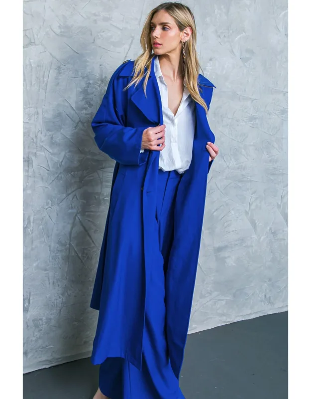 Woven Trench Coat