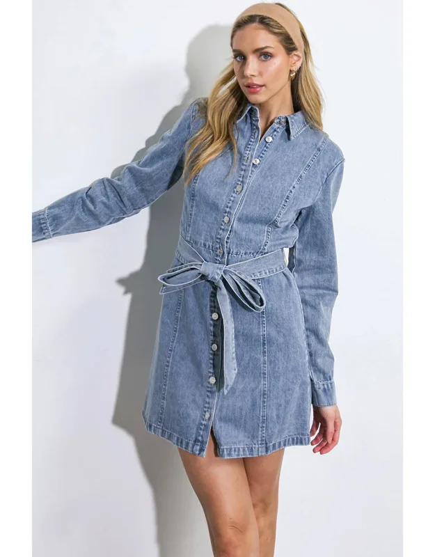 Be A Light Denim Mini Dress