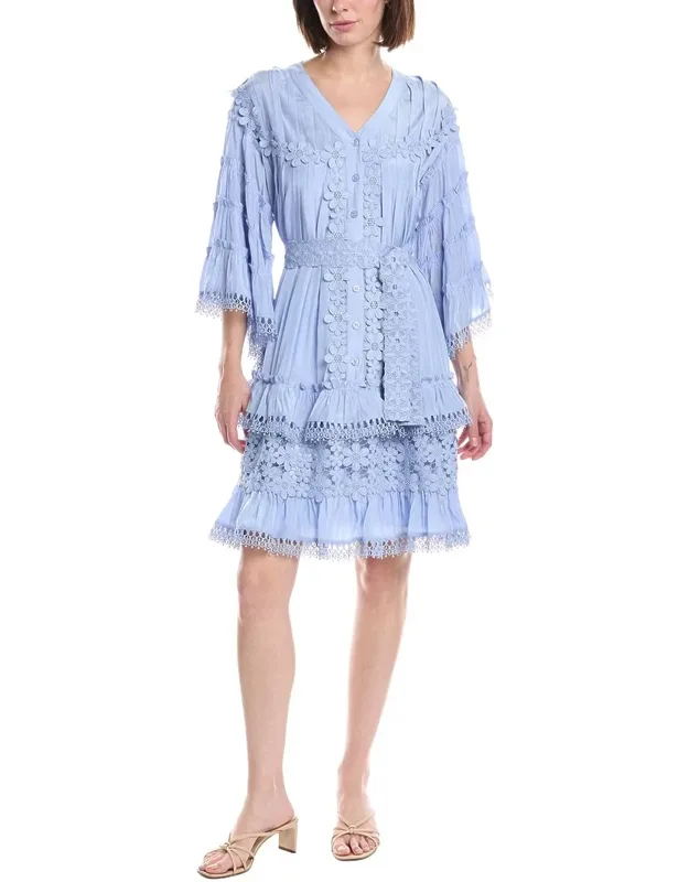 Floral Print Ruffled Mini Dress