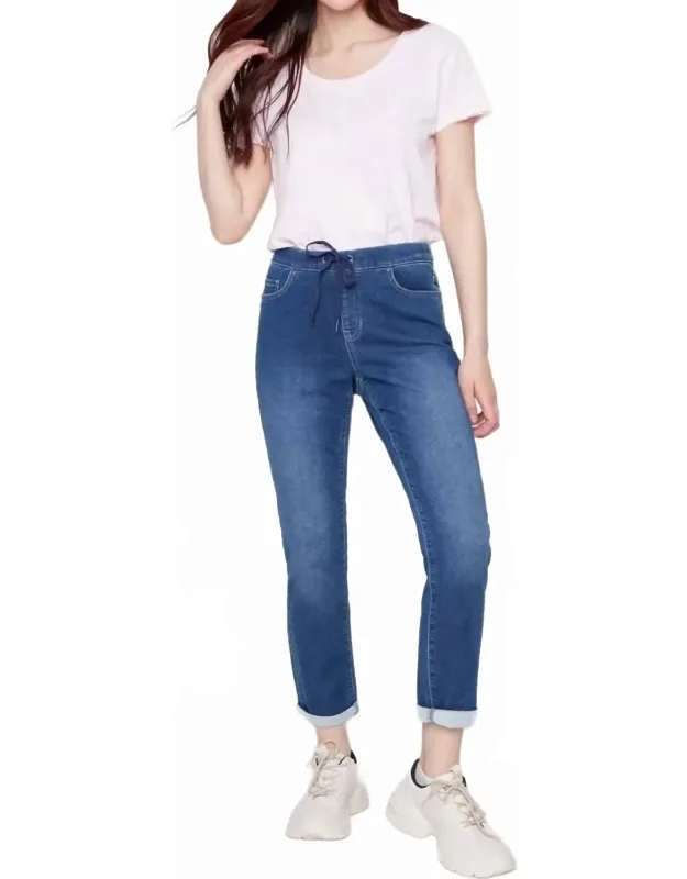 Knit Denim Joggers