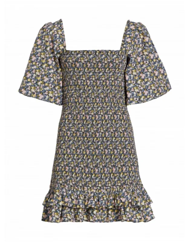 Festive Cotton Smocking Dress