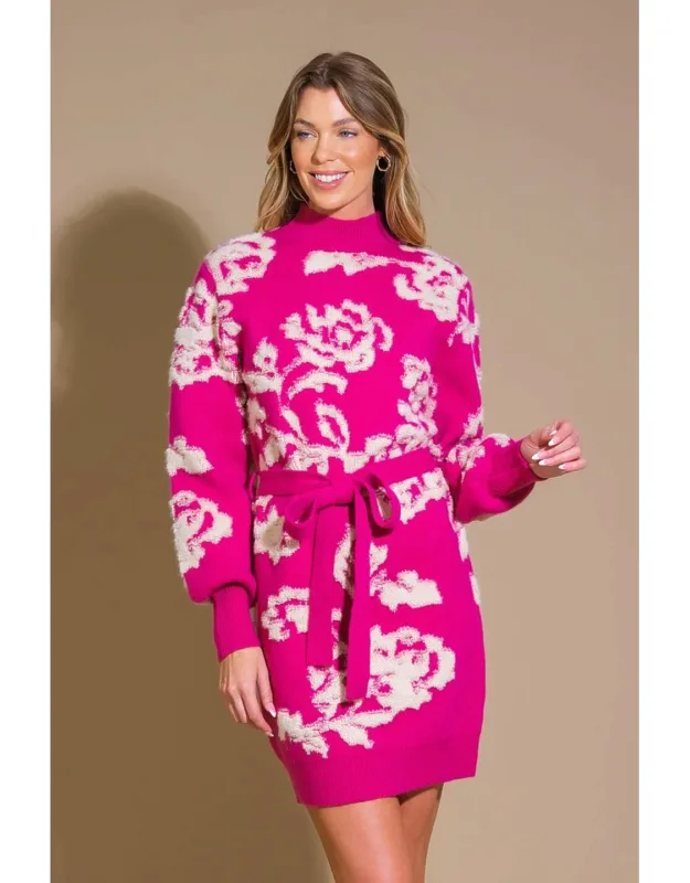 Heart On Display Sweater Mini Dress