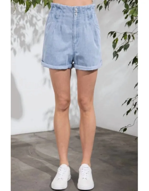Paperbag Jean Shorts