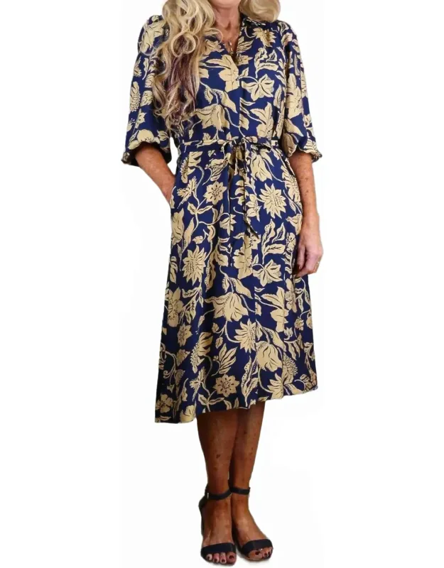 Floral Print Midi Dress