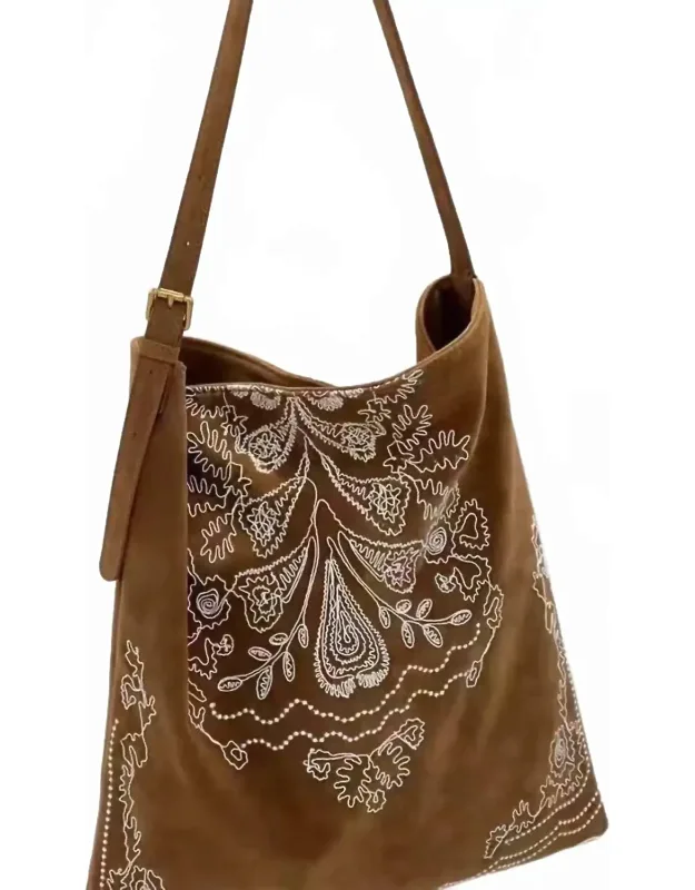 Boho Embroidered Shoulder Bag