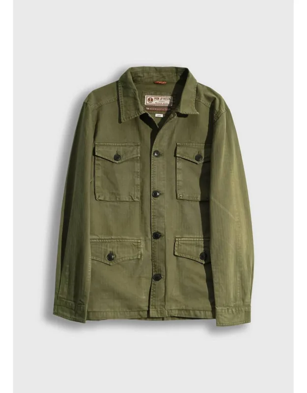 Herringbone Military Jacket