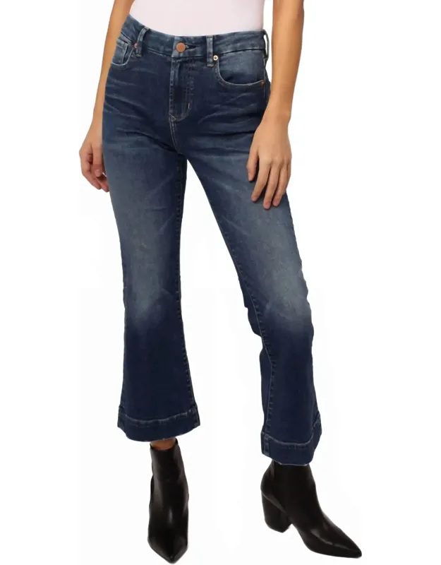 Jeanne Mid Rise Cropped Flare Jeans