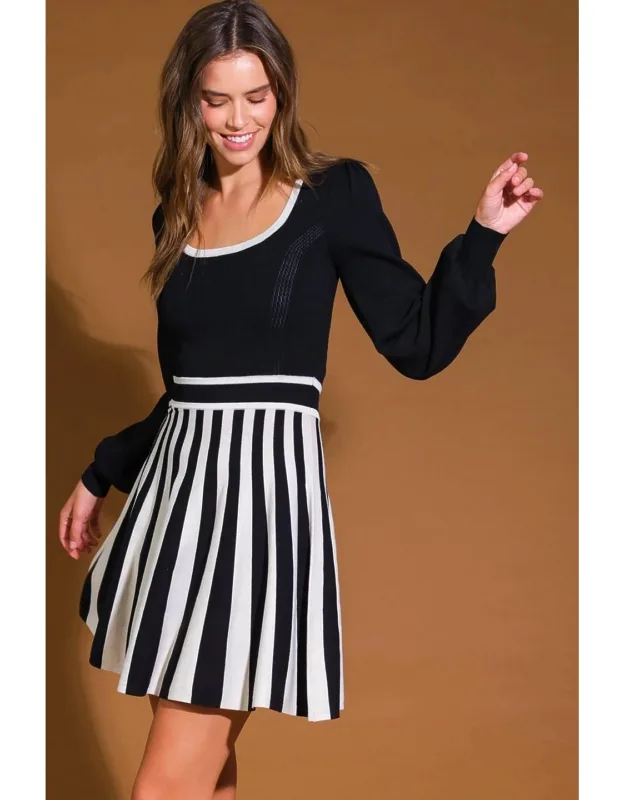 Soft Attitude Woven Mini Dress With Shirt Collar And Smocked Cuff