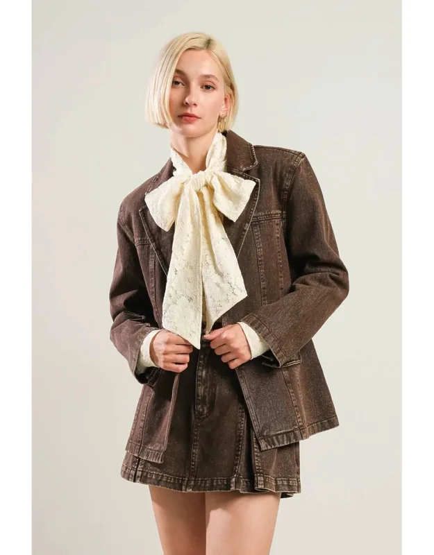 Daring Confidence Denim Blazer