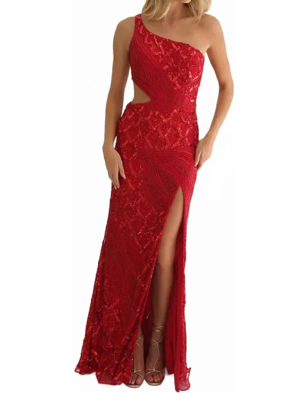 One-shoulder Prom Dress