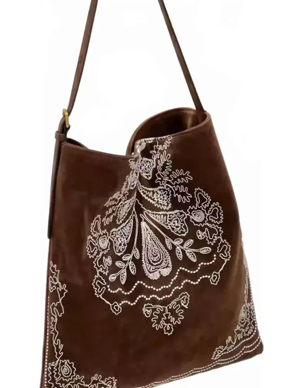Boho Embroidered Shoulder Bag