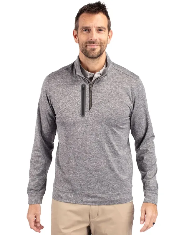 Stealth Heathered Quarter Zip Pullover Jacket