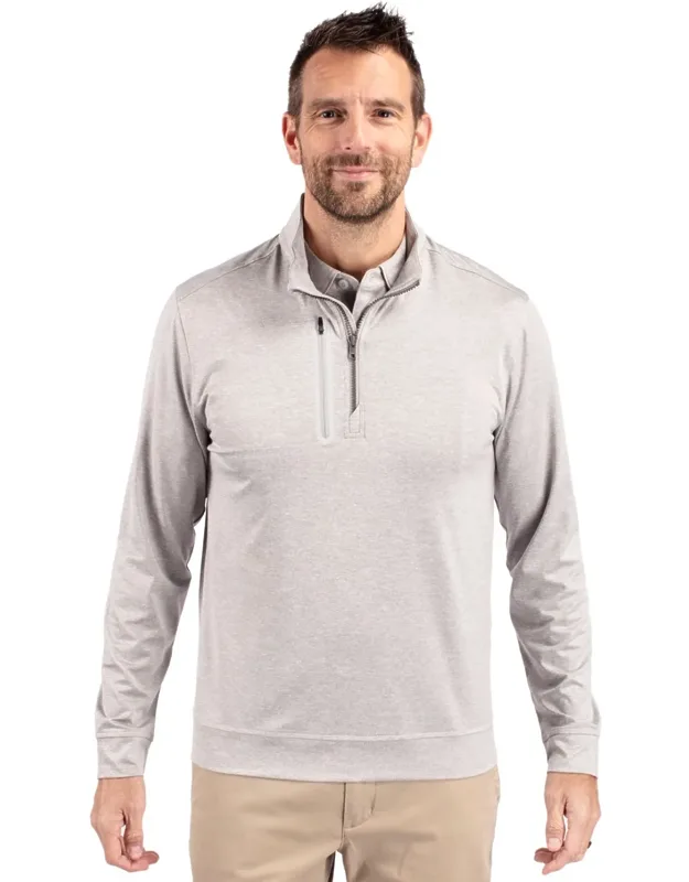 Stealth Heathered Quarter Zip Pullover Jacket